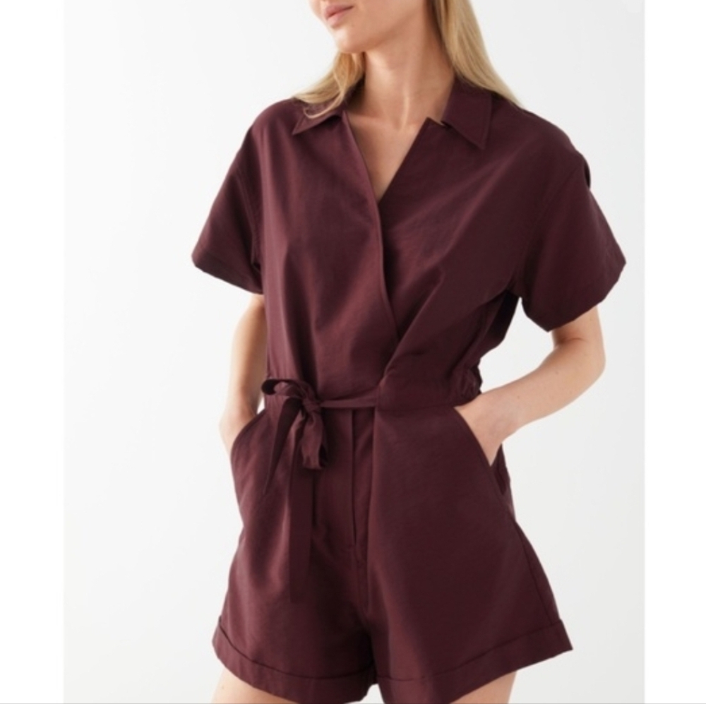 & Other Stories Drawstring Waist Romper